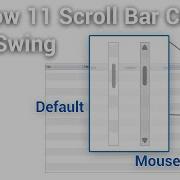 Windows 11 ScrollBar UI Custom Using Java Swing