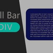 Amazing Scrollbar In Div Html And Css Only