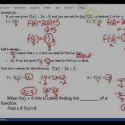 Unit 3 Function Notation