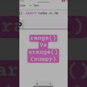 Range Vs Np Arange In Python