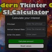Simple Interest Calculator Stunning GUI With Tkinter Python Tkinter GUI