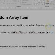 Random Array Item JavaScript