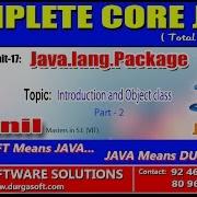 Core Java Java Lang Package Introduction And Object Class Part 2
