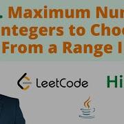 2554 Maximum Number Of Integers To Choose From A Range I Java Leetcode Hindi
