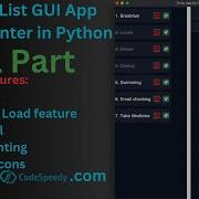 Advanced To Do List App Using Tkinter In Python GUI Application Final Part
