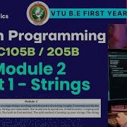 Модуль 2 Строки в Python VTU 1 й семестр Программирование на Python