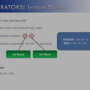 Operators Part 9 Integer Division Java