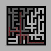 Prim S Maze Solved With Random Mouse Algorithm Animation