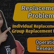 Replacement Problem In Operation Research Replacement Models Introduction Of Group Replacement