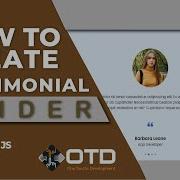 Make Testimonial Slider In HTML CSS JavaScript SwiperJs