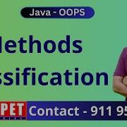 Java Classification Of Methods Ameerpet Technologies By Srinivas