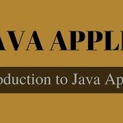 Introduction To Java Applet Hindi