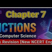 Chapter 7 Functions Class 11 Computer Science Quick Revision New NCERT English