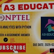 NPTEL Data Analytics With Python Week 4 Assignment 4 Answers Solution Quiz 2025 Jan