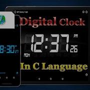 DIGITAL CLOCK In C LANGUAGE Digital Clock In C Graphics Digital Clock C Tutorial Programmersbhawa