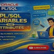 Oracle PL SQL Variable Attribute Declaration Tech Coding Oracle Development Sql Plsql Programming