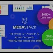 MegaStack Bootstrap 4 Angular JS Admin Dashboard Template Themeforest Templates