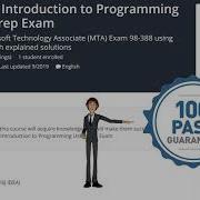 Microsoft MTA 98 388 Introduction To Programming Using Java Preparation Exam