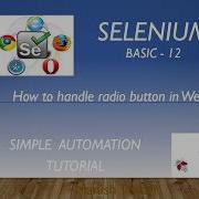 Selenium Basic 12 How To Handle Radio Button In Selenium Webdriver