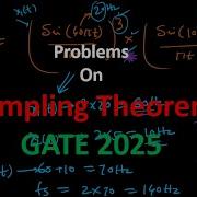 Problems On Sampling Theorem Nyquist Sampling Rate