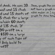 Linear Programming Word Problems