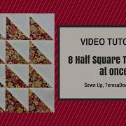 Make 8 Half Square Triangles In 2 Minutes