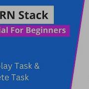 MERN Stack Tutorial 21 Display Task Delete Task