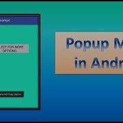 Popup Menu In Android 78