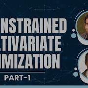 24 Unconstrained Multivariate Optimization Part 1 Data Science For Engineers