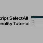 Html Css Javascript SelectAll Checkbox Jquery Tutorial