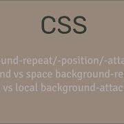 Set Background Repeat Background Position Background Attachment CSS