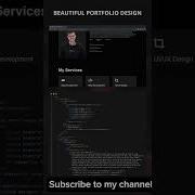 The Most Beautiful Website Portfolio Design Modern Website Design Html CSS Javascript Shorts