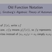 Some Old Function Notation