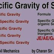 Specific Gravity Of Soil Mass Specific Gravity Of Soil Formula Of Specific Gravity Of Soil