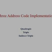 Implementation Of Three Address Code Part 2
