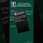 28 Python Quiz Infotech Computers Bhagyanagar Kurnool 6302358106 08518221221 CodeQuiz ShortsQuiz