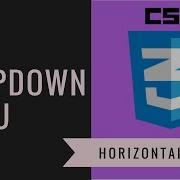 CSS Horizontal Dropdown Menu For Websites