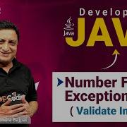 Number Format Exception In Java Validate Integer Java For Developers Java Lec67