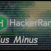 Hacker Rank Plus Minus