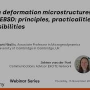 Webinar 13 Nov 2025 Mapping Deformation Microstructures With HR EBSD Principles And Possibilities