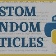 Customizing Wikipedia S Random Article Generator With Python