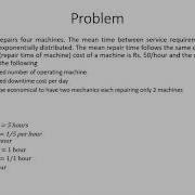 Queuing Theory Model No 4 M M 1 FCFS N 𝒎