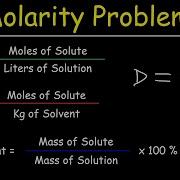 Molarity Molality Volume Mass Percent Mole Fraction Density Solution Concentration Problems