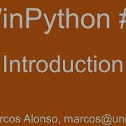 WinPython 1 Introduction