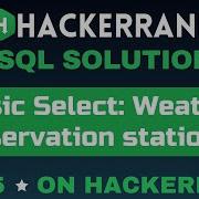 Weather Observation Station 11 SQL SOLUTIONS Get 5 On HackerRank SQL Tutorial AzharEdTech