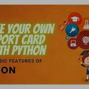 Report Card With Python Pyhton Project Python Basic Features And Application