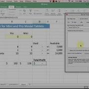 Linear Programming LP Optimization With Excel Solver