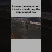 A Senior Developer And A Junior One During The Deployment Day