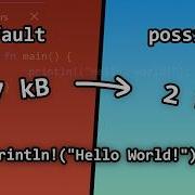 I Made The Rust Hello World Binary 50x Smaller