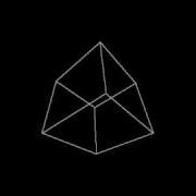 Rotating 3D Wireframe Cube With Python